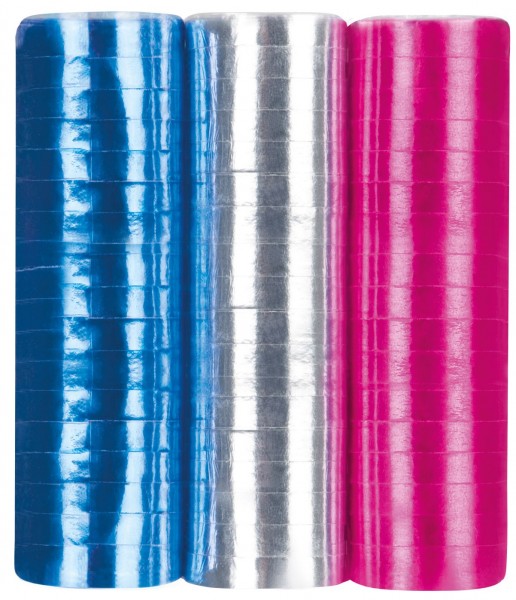 3 Metallic Luftschlangen Disco Fever
