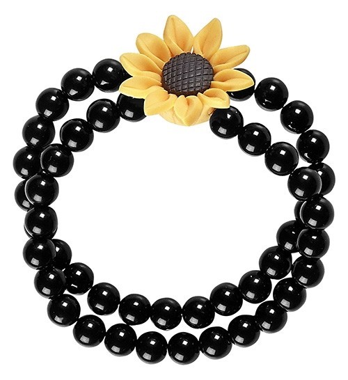 60er Jahre Perlenarmband Sunflower