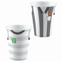 8 Fußball Kicker Party Pappbecher 250ml