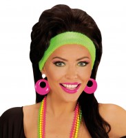 80er Jahre Neon Ohrringe Pink