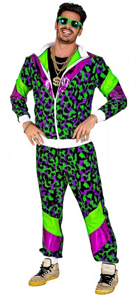 Grüner Animal Print Trainingsanzug 4