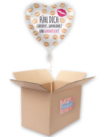 Fühl dich gedrückt Herz Folienballon 43cm
