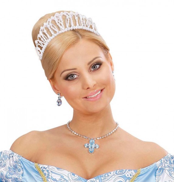 Weiße Prinzessin Perlenkrone 3