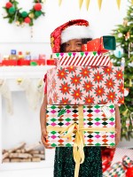 Buntes Rauten Geschenkpapier 2m x 70cm