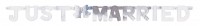 Just Married Girlande Silber Metallic