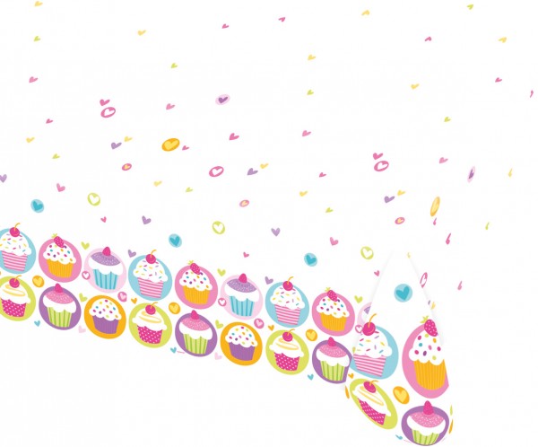 Cupcake Party Tischdecke 1,8 x 1,2m
