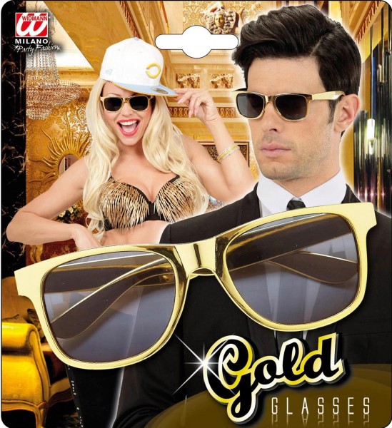 Goldfarbene Sonnenbrille 6