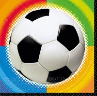 16 Fußball Party Servietten 33cm