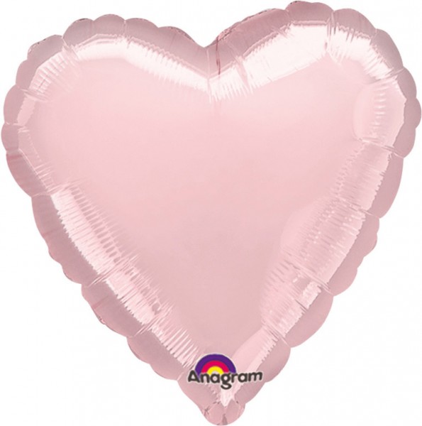 Herzballon Linda in Hellrosa