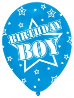 Vorschau: 6 Amazing Birthday Boy Luftballons 27,5 cm