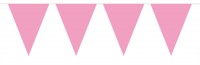 Wimpelkette Einfach rosa 10m