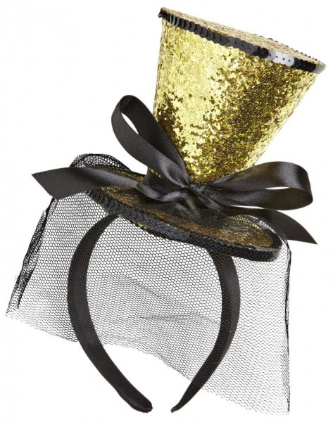 Haarreif Mit Glitzerndem Mini-Zylinder