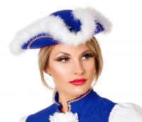 Blauer Tanzmariechen Hut Mit Plüsch
