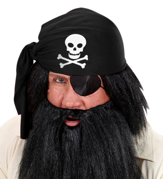 Piratkeps bandana svart