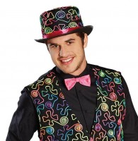 Crazy Guiseppe Zylinder Mit Neonmuster