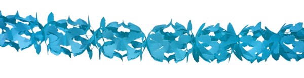 Papier-Girlande Hoku Blau 6m