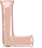 Buchstaben Folienballon L roségold 81cm