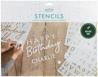 Vorschau: Birthday Party Schablone 6-teilig