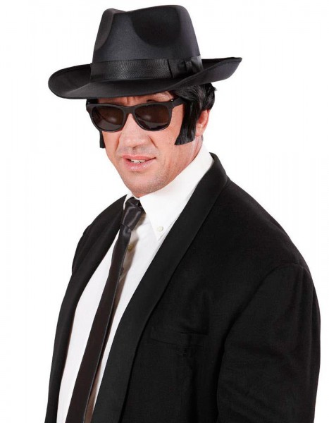 Schwarze Satin Krawatte 3