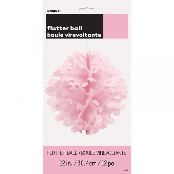 Deko Fluffy Wabenball Rosa30cm