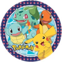 8 Pokémon Meister Pappteller 23cm