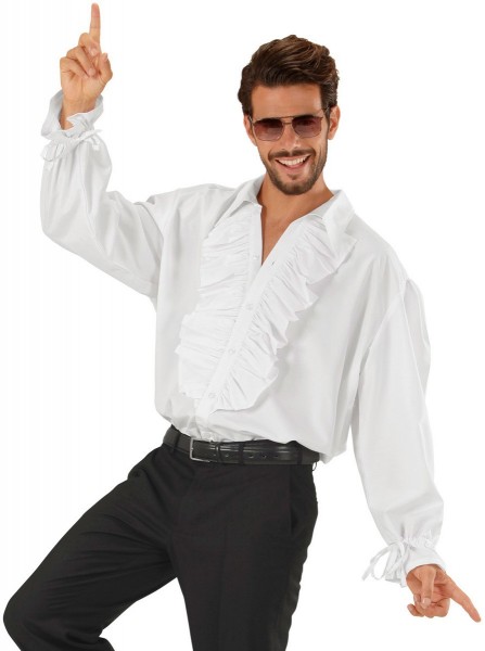 Weißes Rüschenhemd Sandro