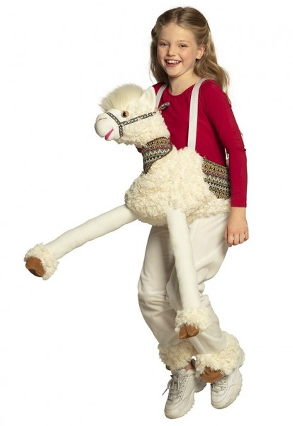 Lama Parade Huckepack Kostüm für Kinder 3