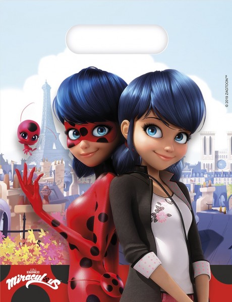 6 Miraculous Heroes Geschenktüten