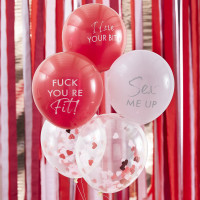 5 Frisch verliebt Luftballons 30cm
