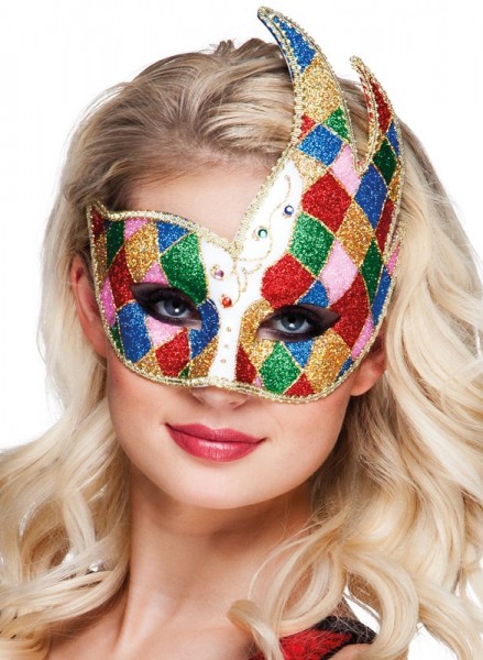 Bunte Venice Jockey Augenmaske