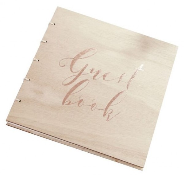 Märchenhochzeit Holz Gästebuch