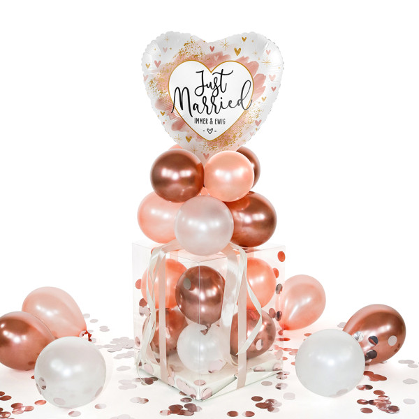 Balloha Geschenkbox DIY Just Married Smooth Watercolour XL