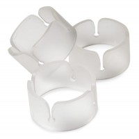 6 Ballonclip Ringe in Transparent