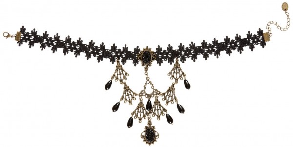 Halskette Choker Finigrane Steinchen