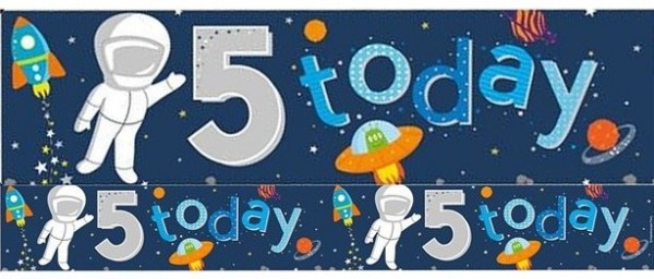 Five Today Weltraum Folienbanner 2,6m
