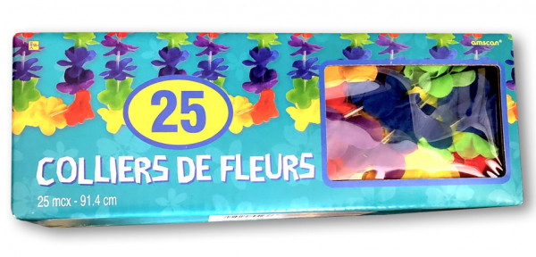 25 bunte Party Hawaiiketten