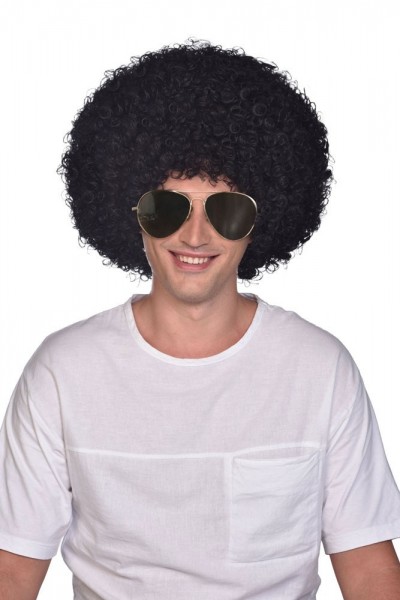Schwarze Afro Perücke Funky Dancer