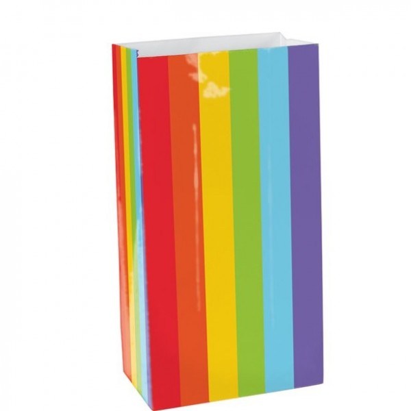 12 Geschenktüten Regenbogen 16,5cm