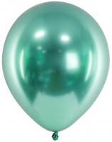50 Metallic Ballons Partyperle grün 27cm