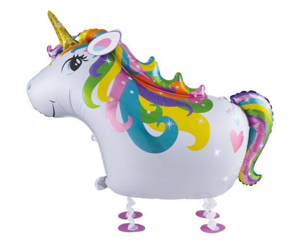 XL Airwalker Ballon Einhorn Polly 70 x 40cm