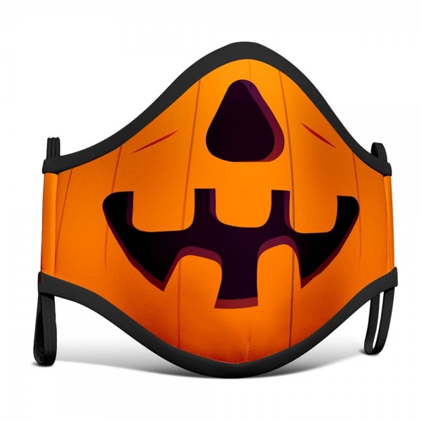 Mund-Nase-Maske Halloween Kürbis für Kinder