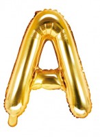 Folienballon A gold 35cm