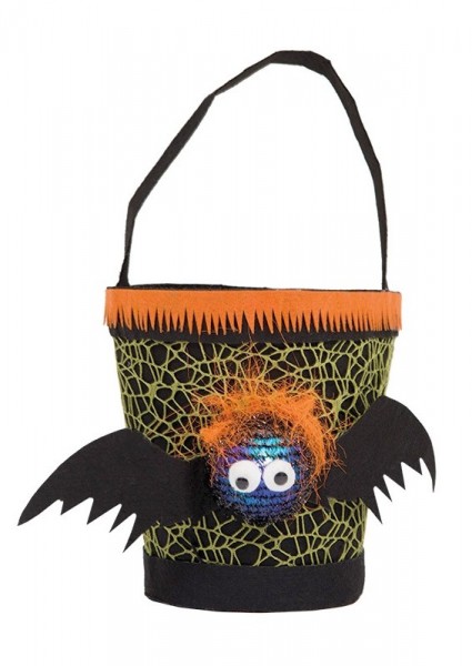 Trick or Treat Fledermaus Eimerchen LED