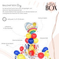 Vorschau: Balloha Geschenkbox DIY Endlich Schulkind Regenbogen XL