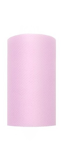 Tüll-Stoff auf Rolle pastell Rosa 20 m 2