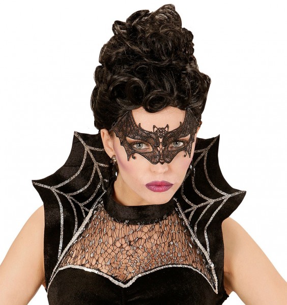 Halbmaske Fledermaus Spitze Maskenball 2