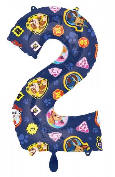Paw Patrol 2. Geburtstag Folienballon 66cm