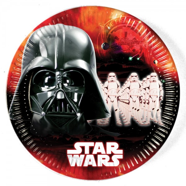 8 Star Wars Dark Side Pappteller 23cm
