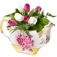 Vorschau: Pappvase in Teekannenform