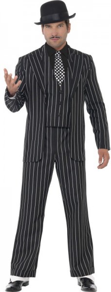 Nadelstreifen Mafia Boss Kostüm